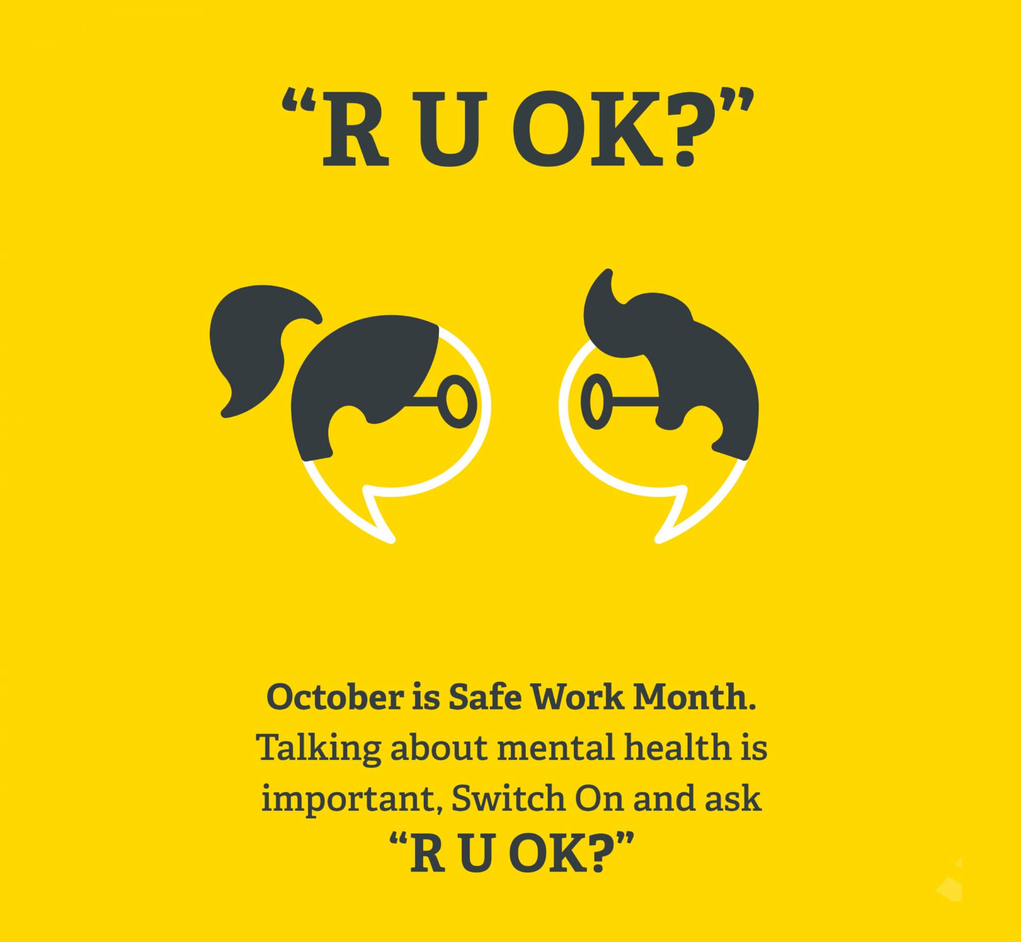 Actrua R U OK? Day campaign that is brand centric and supports their positioning
