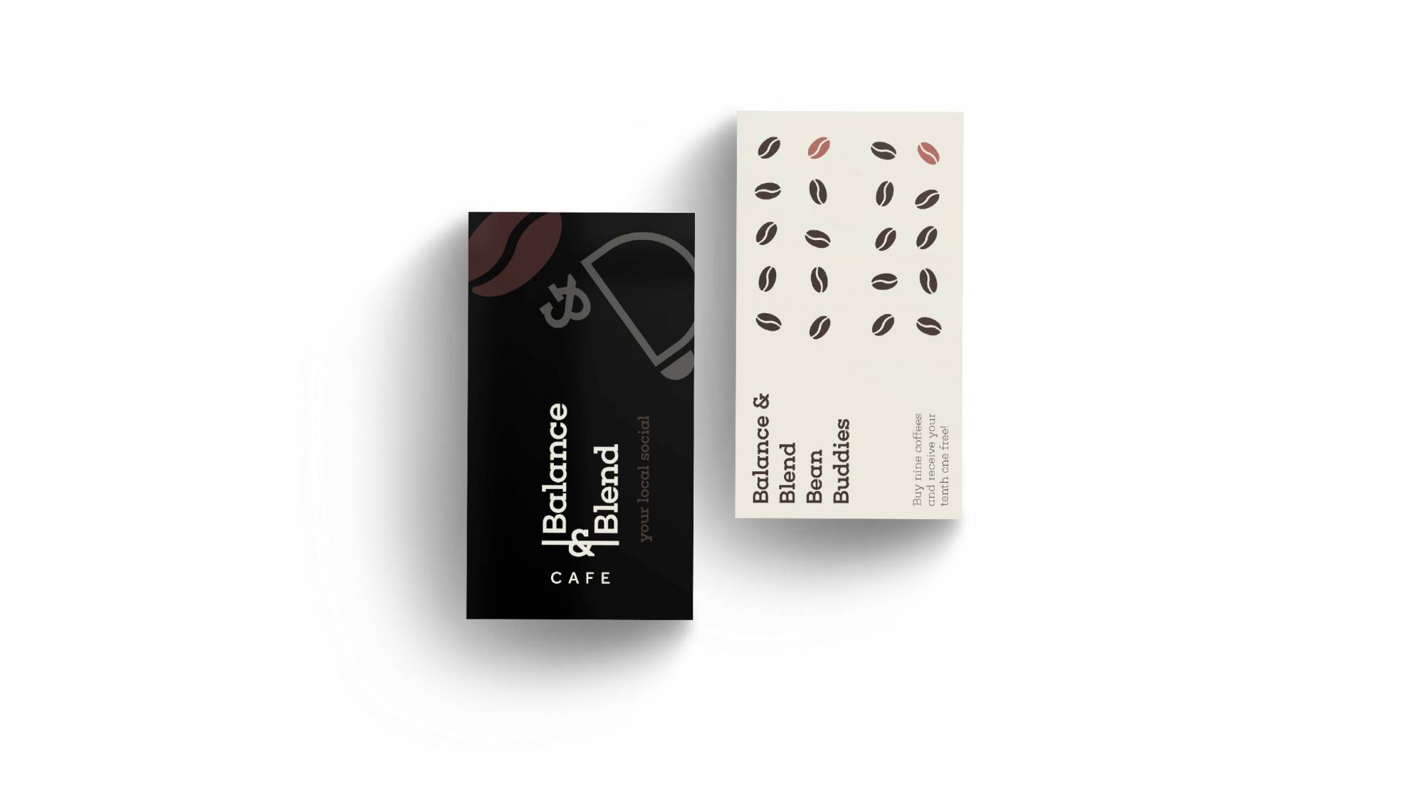 Mockup of Coffee cards