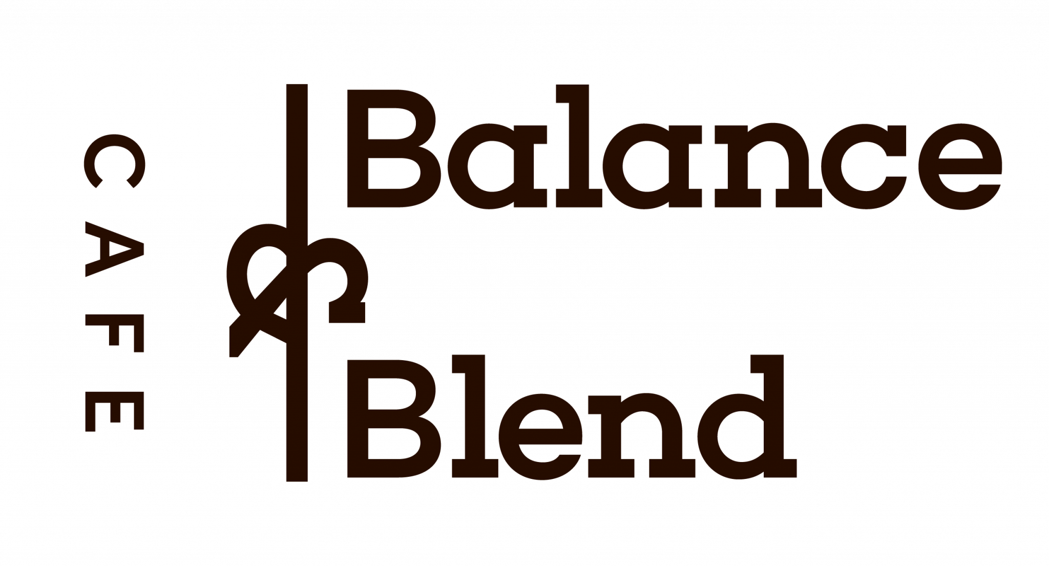 Balance and Blend Cafe Landscape Logo