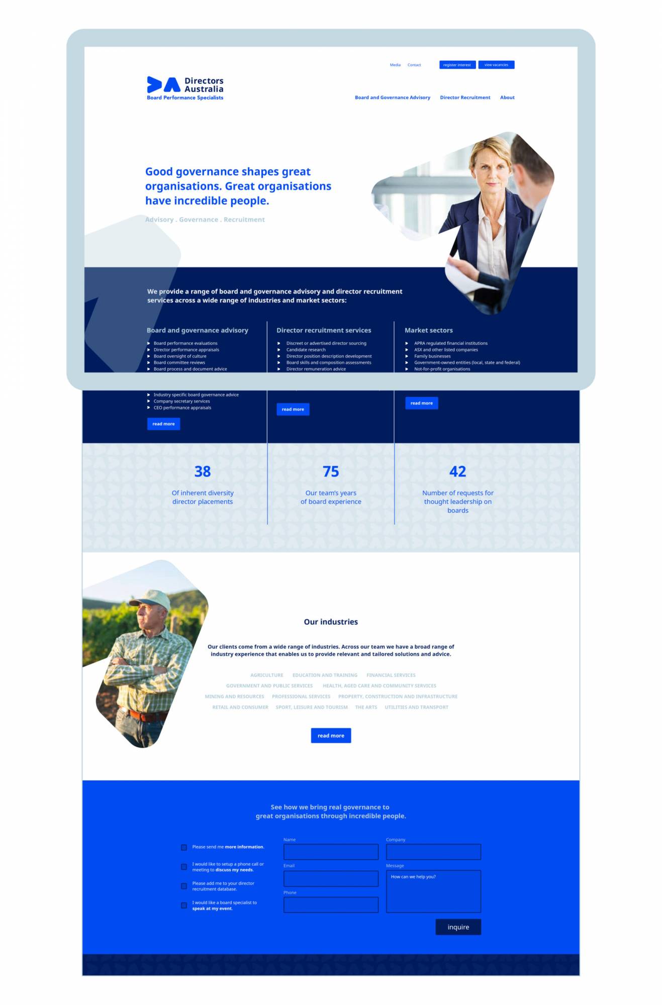 Directors Australia - Website example