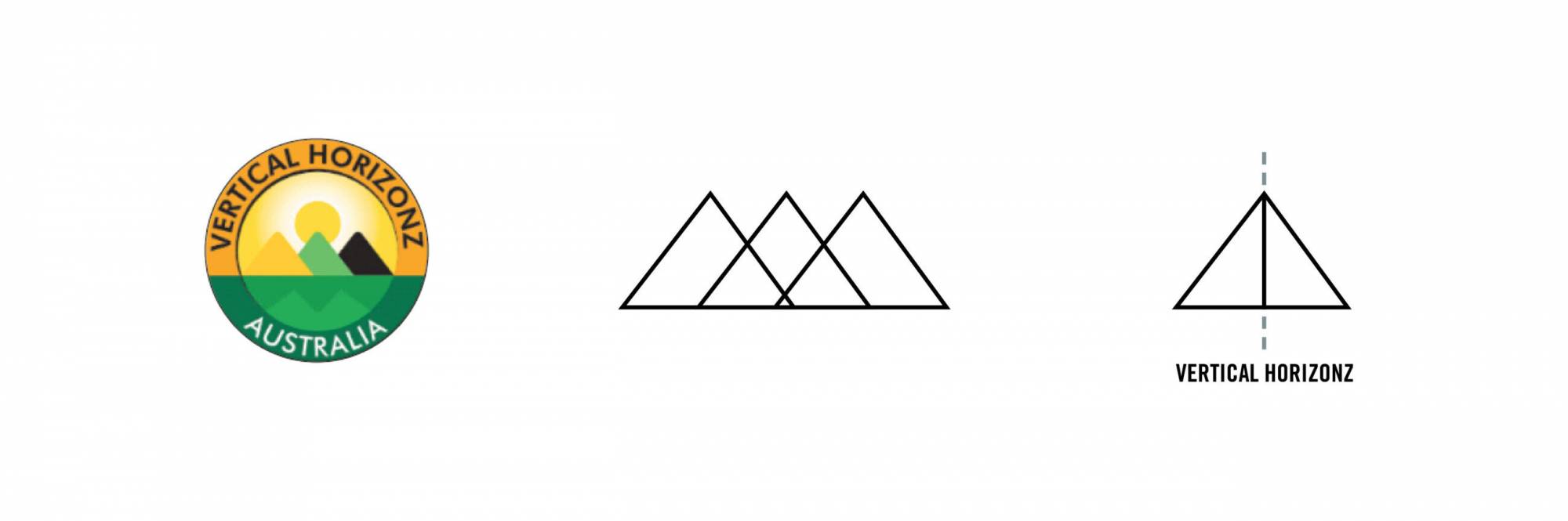 Vertical horizons logo concepts designs