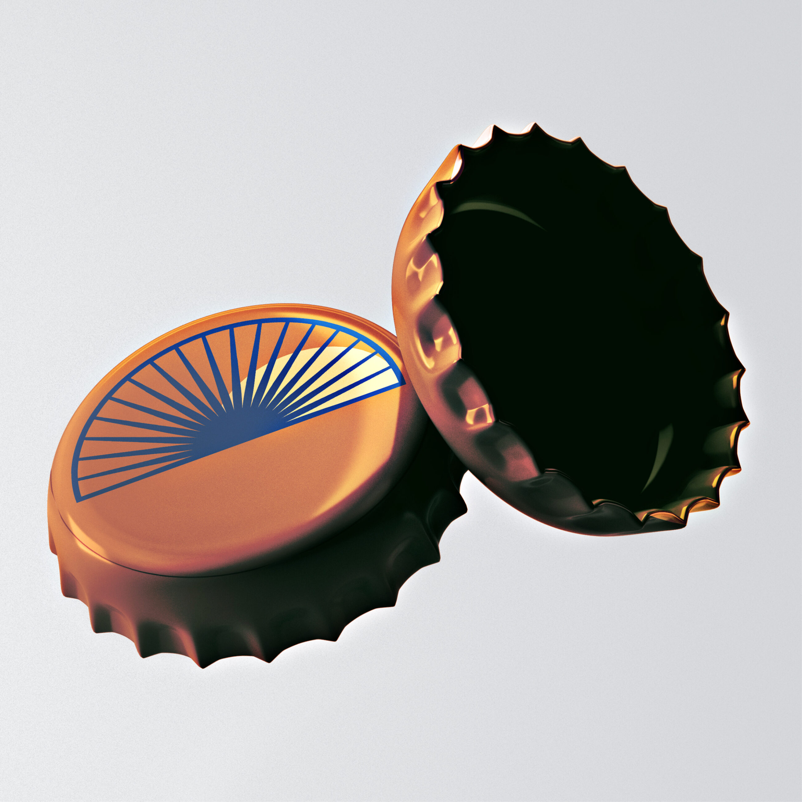 Long Rays Native Tonic bottle caps