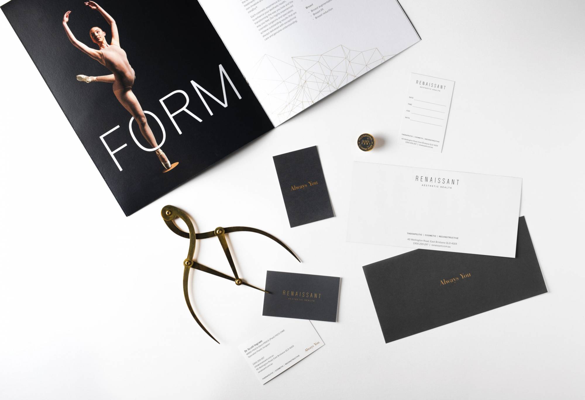 Renaissant branding examples- form and function
