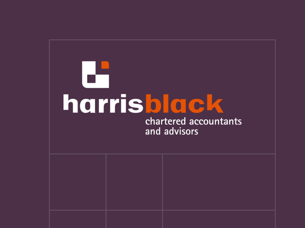 Harris Black branding example