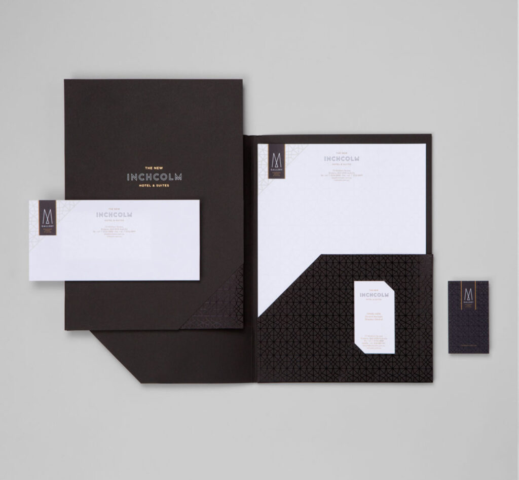 Inchcolm Hotel - Stationery branding example