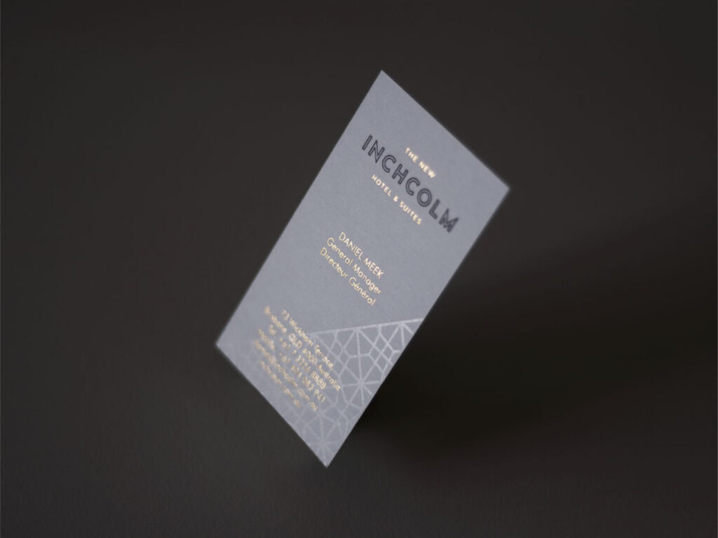 Inchcolm Hotel - Business card- Custom typography