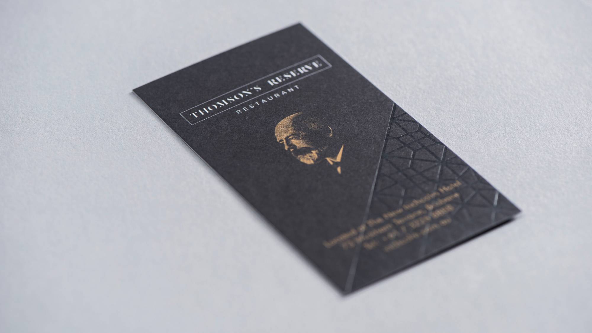 Inchcolm Hotel - Business card- custom typography