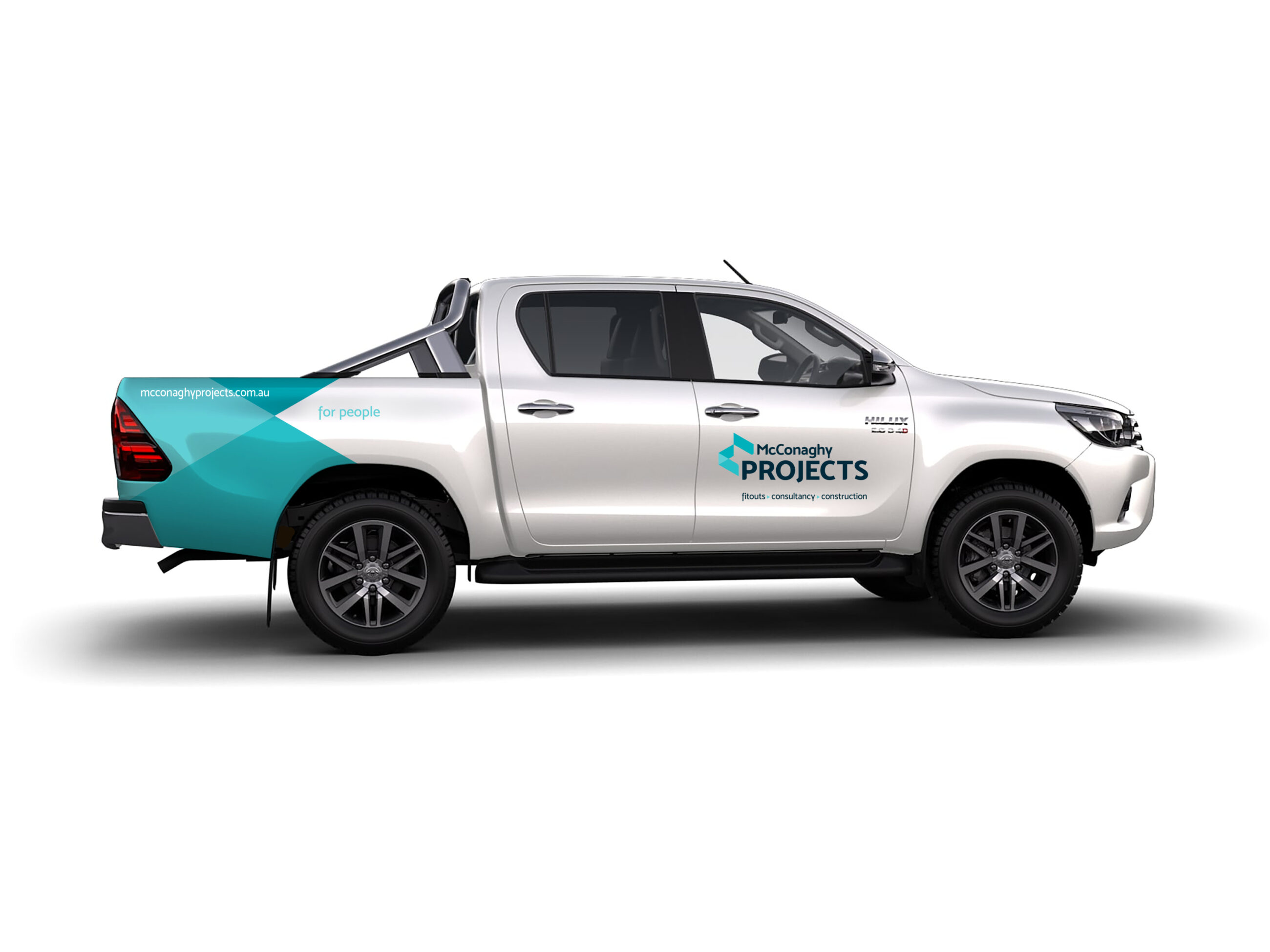 McConaghy design of vehicle wrap with brand identity