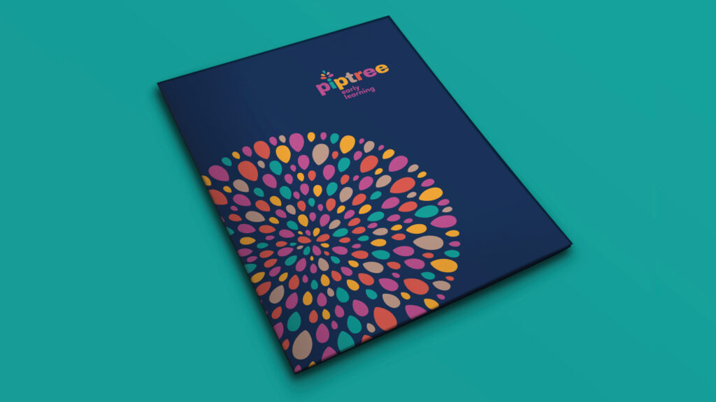Piptree Early Learning - Brochure example with visual identity