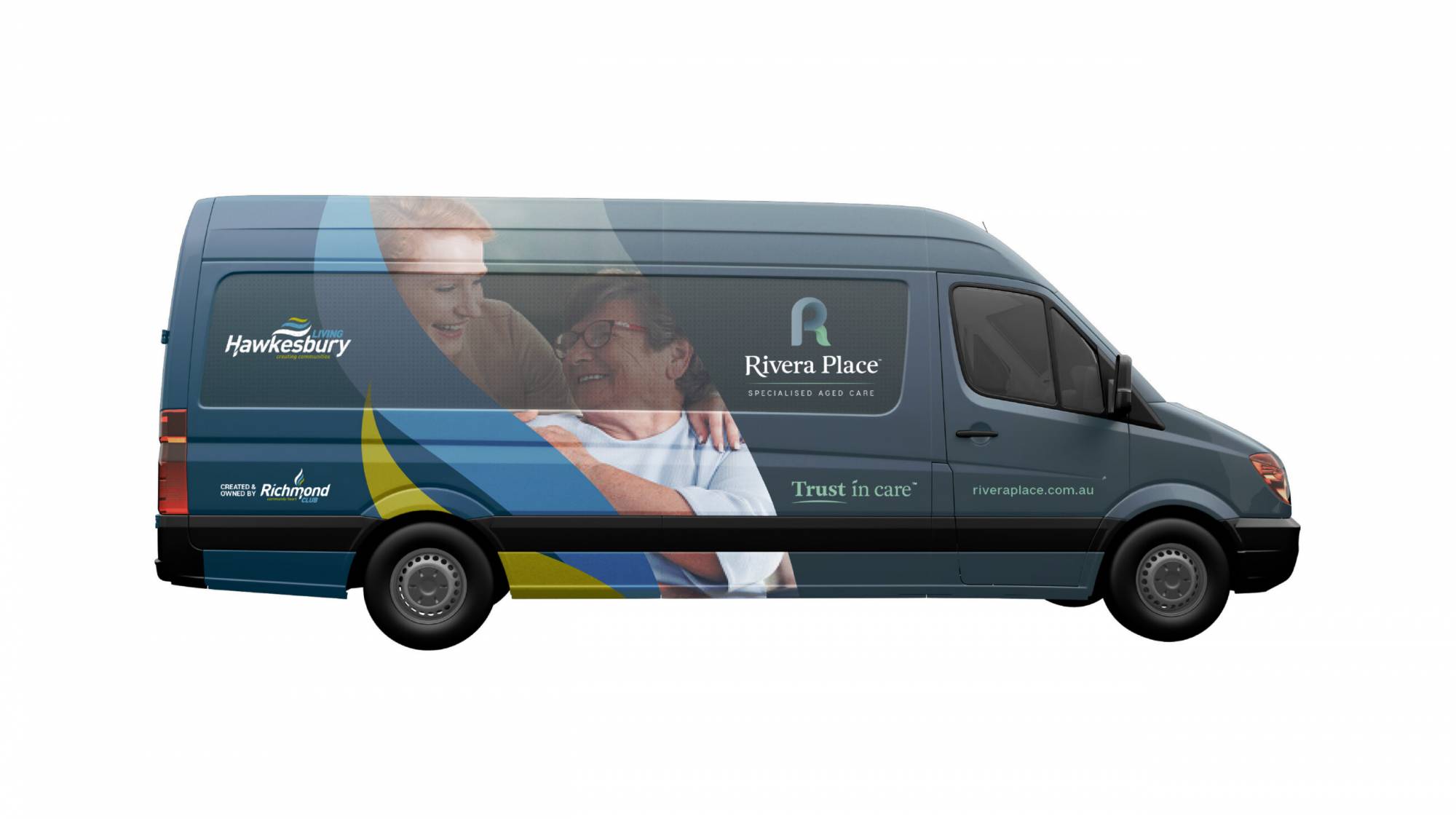 Rivera Place - Car wrap mockup- promotional strategy