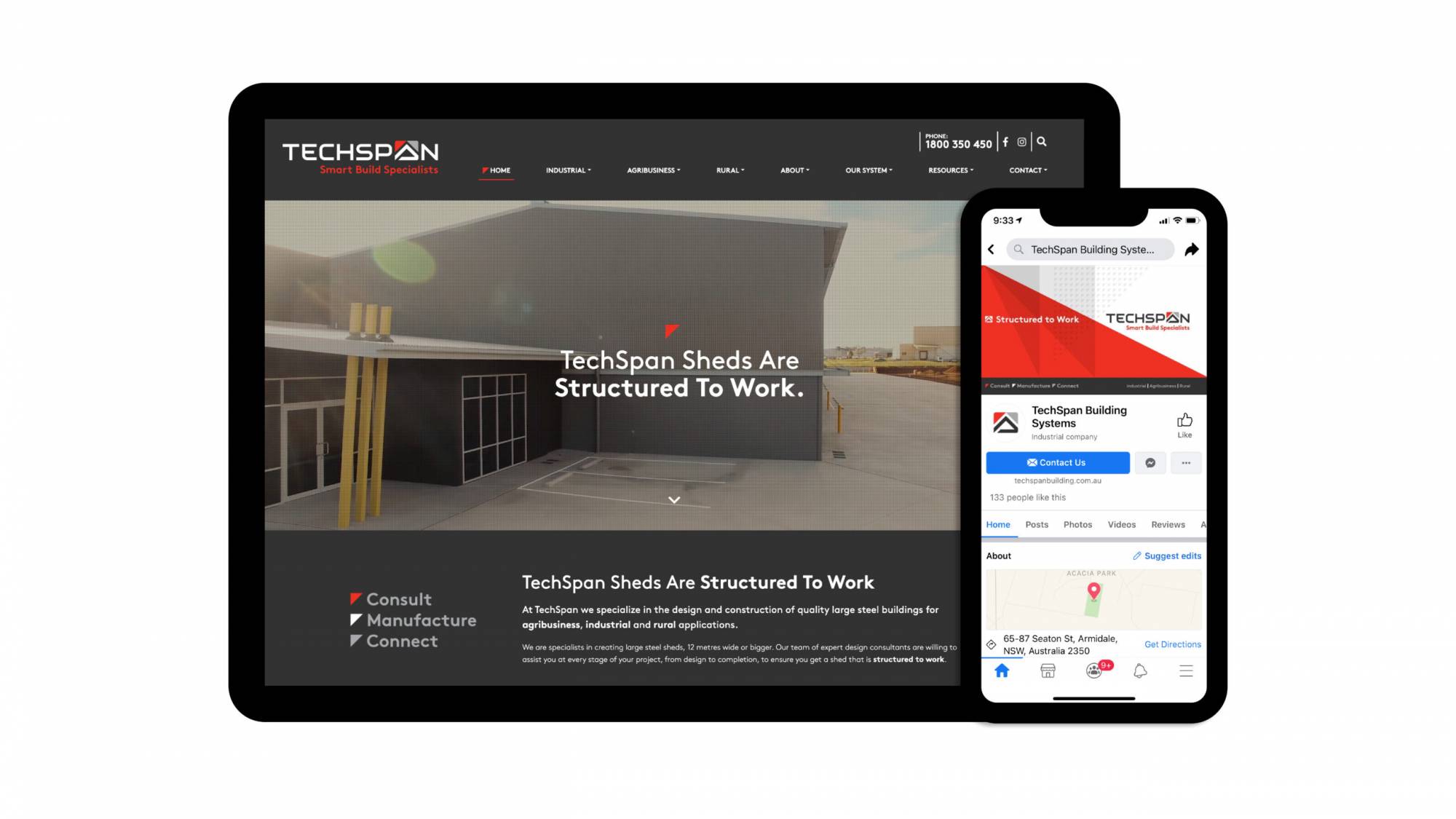 Techspan - Website example