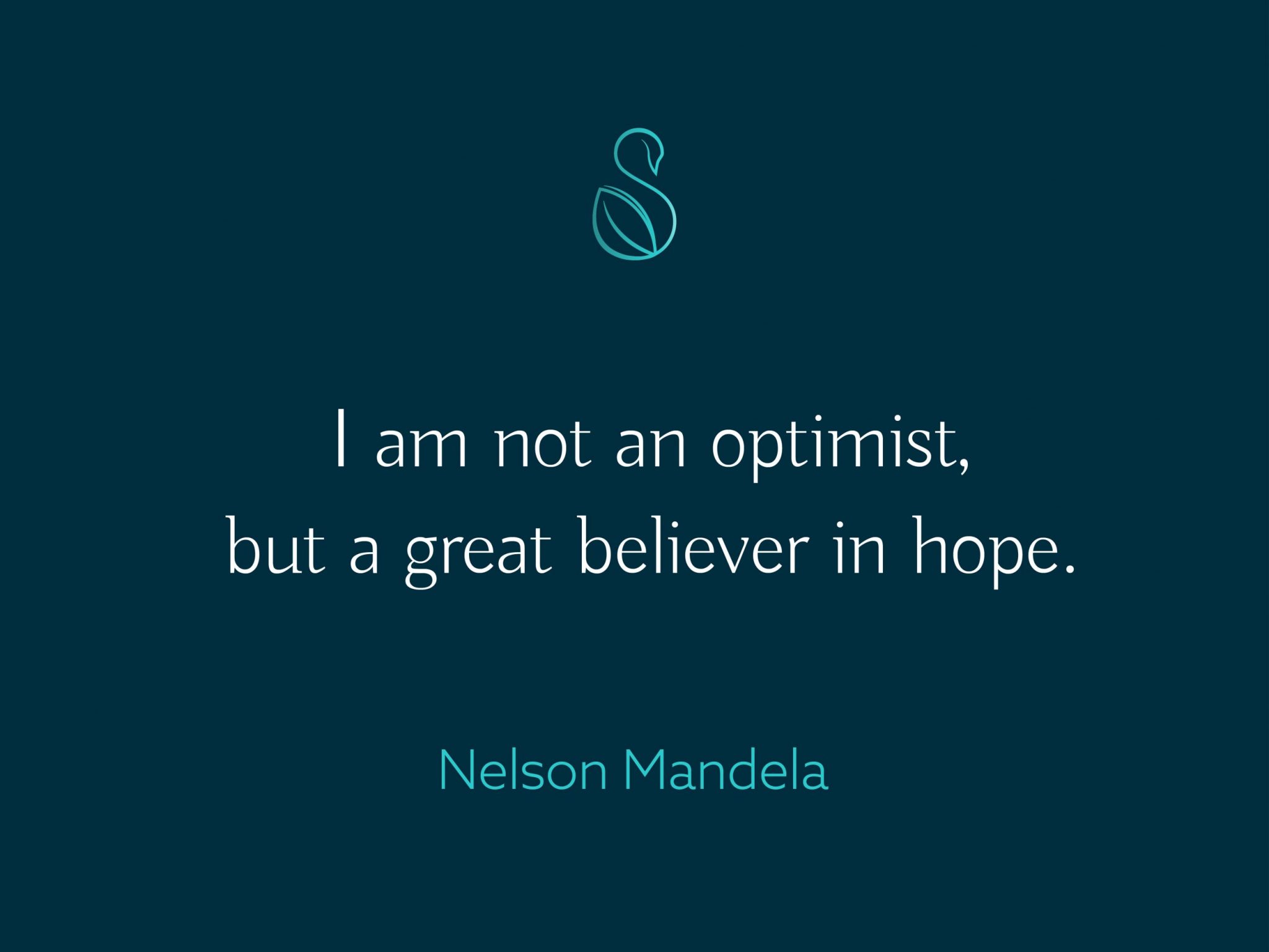 Quote about grief and hope from past President of South Africa Nelson Mandela