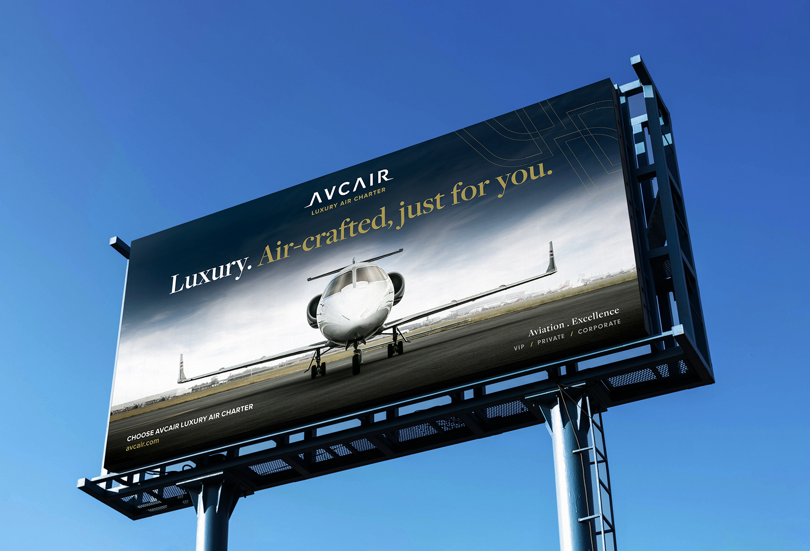 Billboard campaign direction - luxury air-crafted just for you