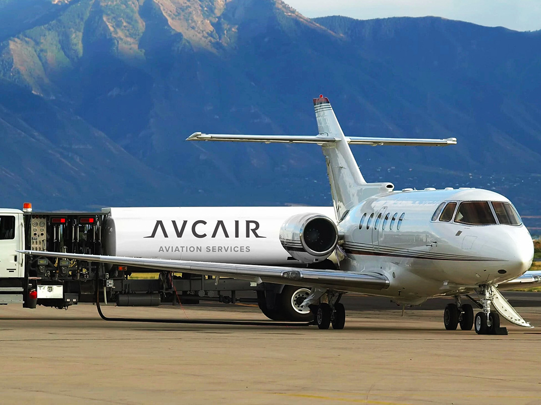 Images of aircrafts with luxury aviation brand Avcair