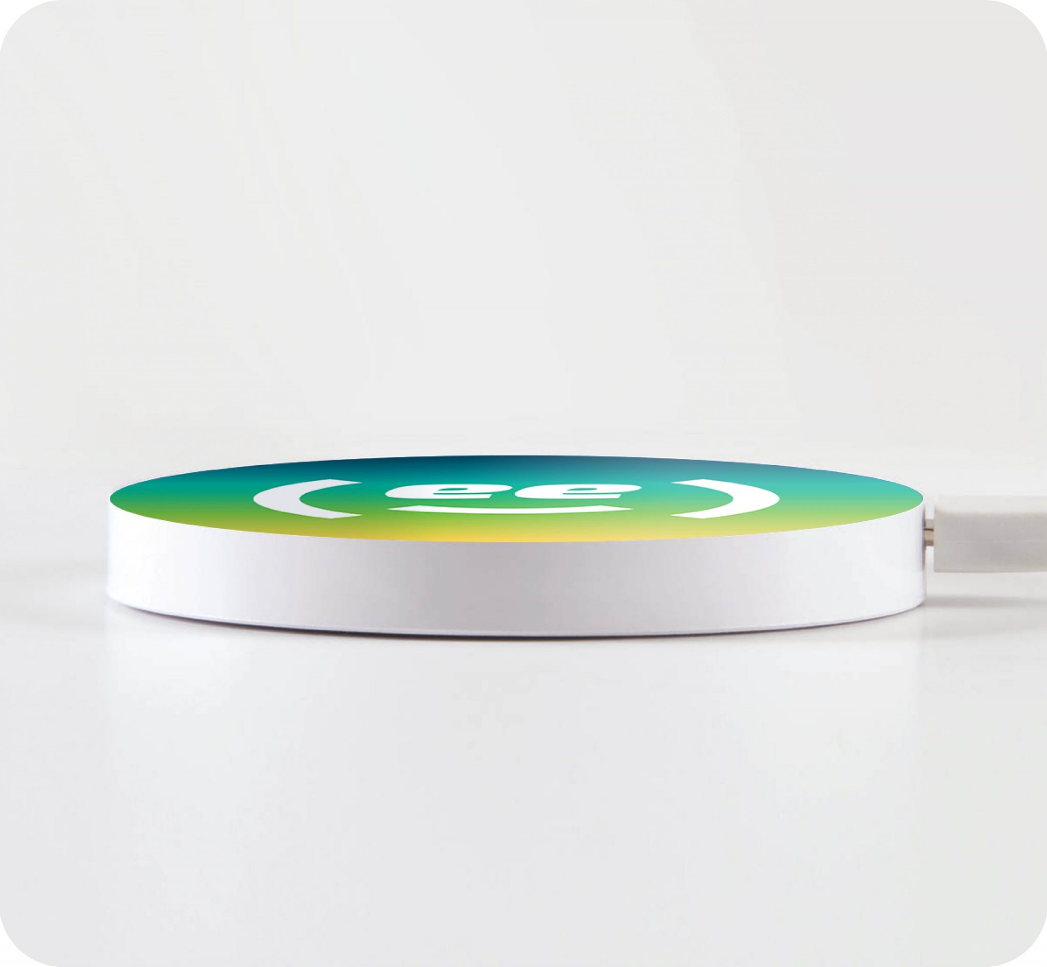 branded wireless chargers for team brand launch event