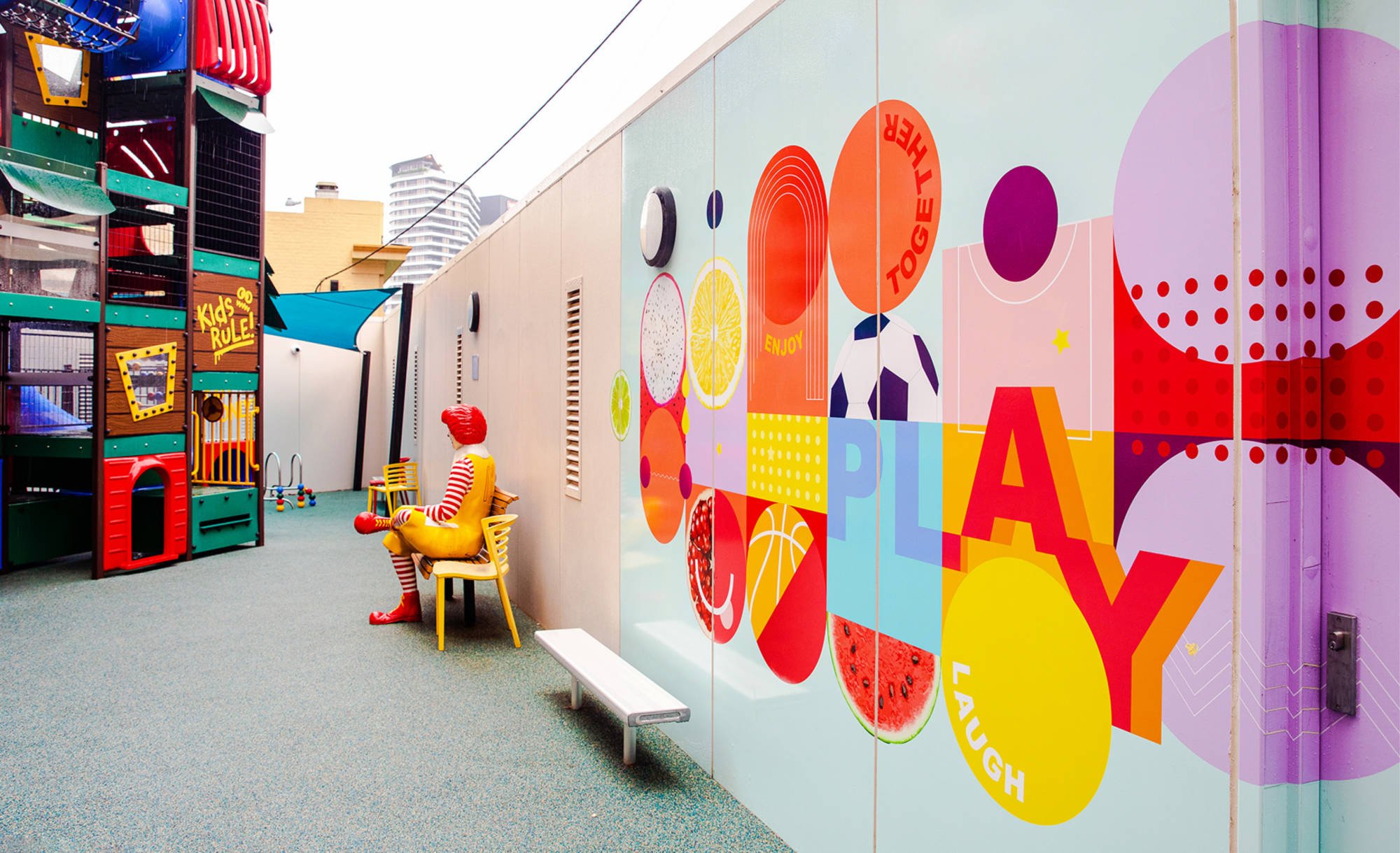 Ronald McDonald House Charities Playground Mural designed by DAIS Brand Strategy Advisors