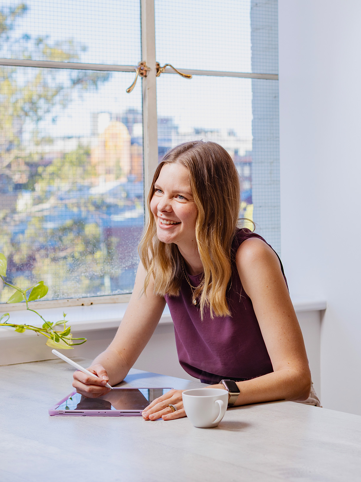 DAIS Team Member Sarah Raymond working in the studio environment
