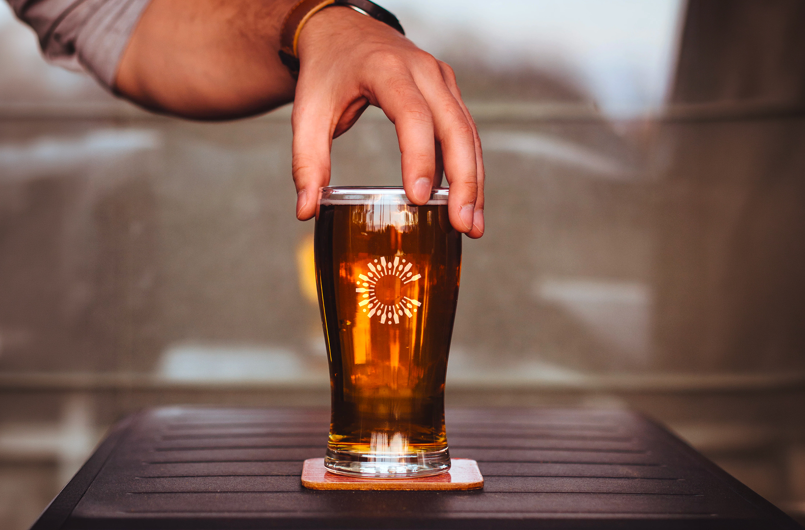 Branded Beer Glass